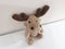 Moose. Sweden Plush Souvenir Toy Isolated on White