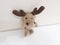 Moose. Sweden Plush Souvenir Toy Isolated on White