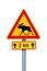 Moose warning sign