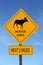 Moose Xing warning roadsign