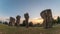 Mor Hin Khao Stonehenge landscape sunrise time lapse, Chaiyaphum, Thailand