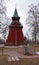 Mora belltower of Parish church in Dalarna in Sweden