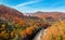 Moraca river in autumn, Montenegro