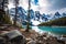 Moraine lake, Banff National Park, Alberta, Canada, Lake Moraine, Banff national park, AI Generated