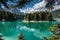 Moraine lake in Banff National Park, Canadian Rockies, Canada.