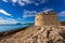 Moraira Castle beach at Mediterranean Alicante