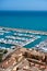 Moraira Club Nautico marina aerial view in Alicante