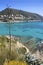 Moraira mediterranean turquoise sea high view