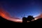 Moravian old windmill in the summer at twilight