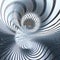 Mordern futuristic metallic background with spirals