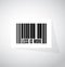 less is more bar code sign concept