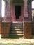 More than 100 years old Temple one portion of entrance. made by red stone. good spiritual Back ground . In Maharashtra India