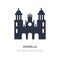 morelia cathedral in mexico icon on white background. Simple element illustration from Monuments concept