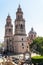 Morelia cathedral in Michoacan Mexico