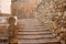 Morella in Maestrazgo castellon village masonry stairs