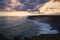 Morgan Bay Cliffs at Sunset