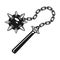Morgenstern medieval weapon or mace vector object