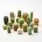 Mori Kei Inspired Small Cactus Group In Pots - Realistic Soft Sculpture