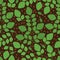 Moringa plant seamless pattern