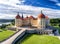 Moritzburg castle in Saxony - Aerial view