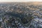 Morning Aerial View Echo Park in Los Angeles California