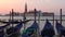 Morning in the bay of San Marco. Venice, Italy