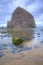 Morning at beautiful Haystack Rock, Oregon