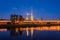 Morning blue cityscape with Peter and Paul Fortress