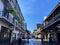 Morning in Bourbon Street, New Orleans.