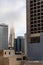 Morning break San Francisco skyline with fog surrounding transamerica pyramid