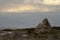 Morning clouds light up above the South Tufa area of Mono Lake.