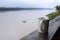 Morning coffee on the bank of Mekong river.