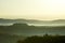 Morning on countryside, San Quirico dÂ´Orcia, Tuscany, Italy