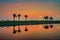 Morning drama sunrise view in Modon lake Dammam Saudi Arabia
