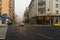 Morning and evening rush hour, stopped cars and heavy traffic on the main boulevard of Bucharest, Romania, 2020