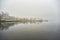 Morning fog in Haapsalu town