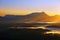 Morning fogs over Urkiola at sunrise