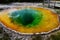 Morning Glory Pool in the Upper Geyser Basin in Yellowstone National Park, Wyoming