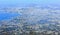 Morning hazy top view of Naples city (Italy).