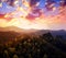 Morning landscape of Bohemian Switzerland, Czech Republic.