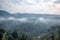 Morning landscape and mist in Bwindi Impenetrable National Park