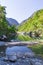 Morning landscape with mountain rocks in Goynuk Canyon