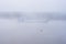 Morning lifestyle foggy lake view