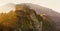 Morning light through the cedars on Mount San Rocco in Camogli