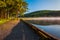 Morning light and fog on Spruce Knob Lake, West Virginia.