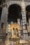 Morning light inside the medieval church Siena Cathedral of the 13th century Duomo di Siena in Italy