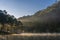 Morning light at Pang Ung lake