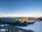 Morning light on peaks