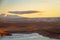 The morning light striking the cliffs of Utahâ€™s Grand Staircase-Escalante National Monument with Lake Powell