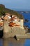 Morning lights on the coastal church of Collioure